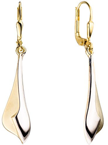 Jobo Damen Ohrhänger 333 Gold Gelbgold bicolor Ohrringe