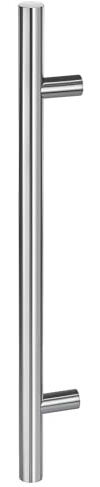 Gedotec Maniglia per Porta | Maniglia a T in Acciaio Inox per Cucina, Credenze, Armadi, Cassetti, Guardaroba, Cancelli e Porte Interne | Fatto in Germania | H8000 | 800 x 600 mm | Ø 30 mm | 1 Pezzo