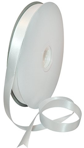 Morex Ribbon Double Face Satin Ribbon 5/8 X 100 YD White Ribbon for Gift Wrapping, Birthday Gift Cards, Satin Dress for Women, Silk Ribbons for Crafts, Wedding Gifts for Couple