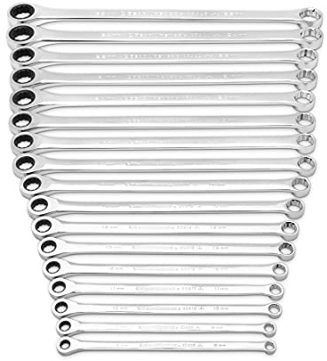 GearWrench 17 Pc. Gearbox™ 12 Pt. XL Double Box Ratcheting Wrench Set, Metric - 85989
