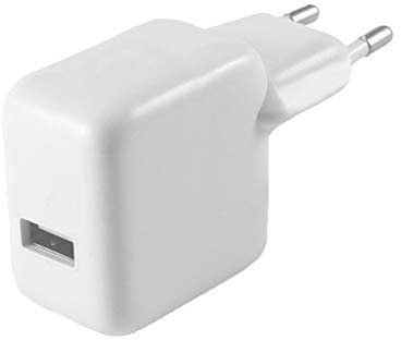 PHONILLICO® Chargeur Secteur Blanc pour iPad AIR 1 / AIR 2 / iPad 2/3 / 4 / iPad Mini/iPad Pro/iPad 5ème 6ème génération - Chargeur Universel Port Micro USB Data Secteur Prise Murale