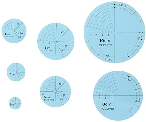 Clover Circular Templates for Drawing Quilting Lines