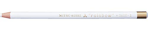 Mitsubishi Rainbow vattenlöslig penna vit ref 7610 (enkel blyertspenna)