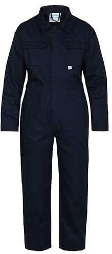 Fort 333 Tearaway Junior Coverall Boilersuit, Navy, 5-6 Age