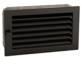 Warmluftgitter 25x15 schwarz Lüftungsgitter Ofengitter