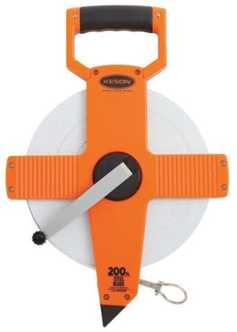 KESON NR10-200 - [#]Perma-Clad 3/8 X 200' NYLON-REENFORCED STEEL OPEN REEL TAPE, 10ths & 100ths