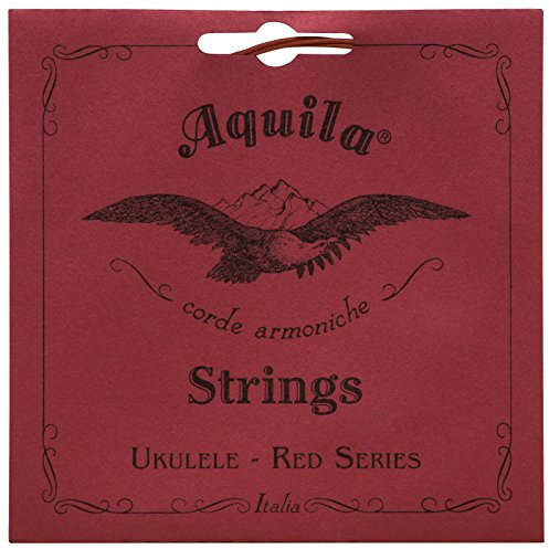 Aquila Red Series AQ-87 Tenor Ukulele Strings – High G, Set of 4, Bright Tone, Stable Tuning, Comfortable Play, Synthetic Gut Strings