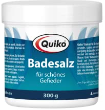 Quiko sels de bain 300g - pour oiseaux d'ornement, pigeons voyageurs & poules - Accélère le changement de plumes