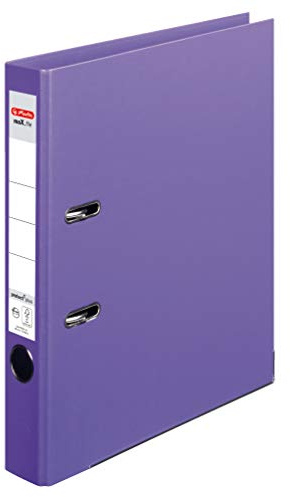 Herlitz max. fil Protect + 10834729 mapp A4 5 cm ryggrad helomslag – svart lila