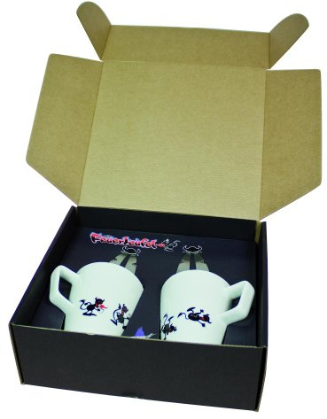 Take2 26060 Feuerteufel Tassen Set, Edelstahl Porzellan