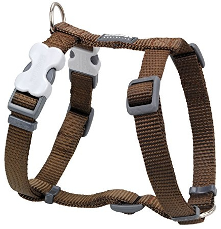 Nylon Hundegeschirr, braun, M