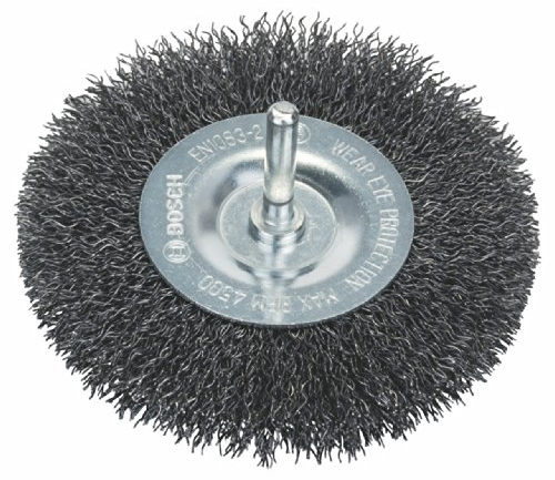 Bosch Professional 1x Scheibenbürste (Ø 100 x 0.3 mm, Gewellter Stahldraht, Zubehör für Bohrmaschinen)