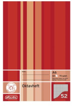 Herlitz 285635 Cahier d'octave A6 60 feuilles FSC Mix