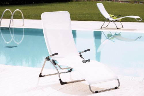 Fiam Terrassenliege Samba, weiss