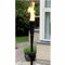 Krause & Sohn Gartenfackel Metall, Stabfackel mit Lampenölbetrieb, Fackel, Dekofackel (2, Schwarz)