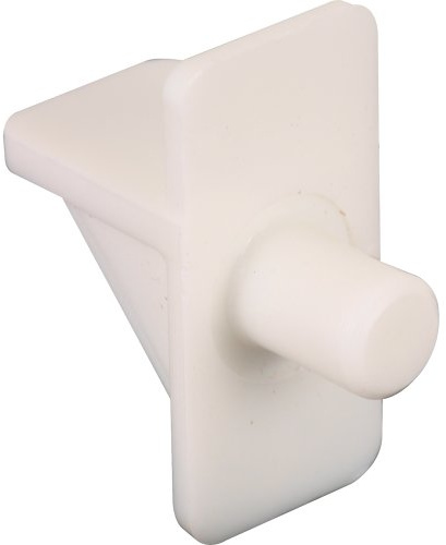Prime-Line U 10138 Shelf Support Peg, 1/4 In. Diameter, White Plastic (8 Pack)
