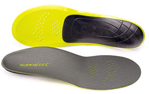 Superfeet Run Support Low Arch (Carbon) - Trim-To-Fit Unisex Carbon Fiber & Foam Shoe Inserts for Tight Athletic Shoes - Professional Grade - 5.5-7 Men / 6.5-8 Women