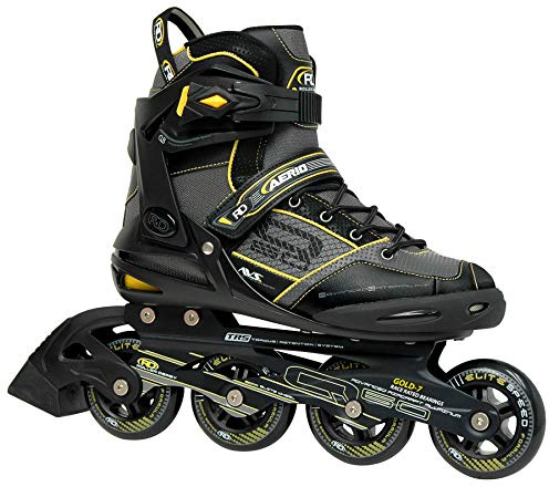 Roller Derby Aerio Q-60 Men's Inline Skates - Black/Yellow - Size 10