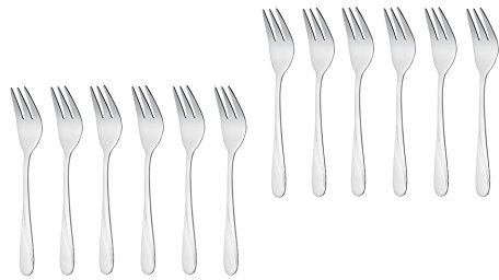 GRÄWE - Stralsund - Set di 12 forchette da dessert in acciaio inox