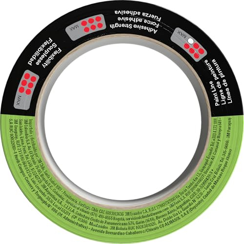 3M Automotive Refinish Masking Tape, 06654, 36 mm x 55 m, 1 Roll