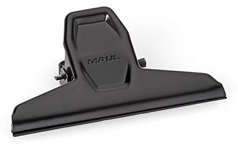 Papier-Klemmer MAULpro, verwindungssteif, Stahl, 95 mm Breite, 25 mm Klemmweite, schwarz