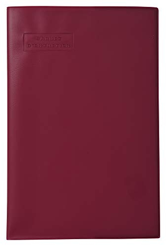 Exacompta - Réf. 5080E - 1 carnet d'entretien pour véhicules de transports de marchandises - modèle officiel - format vertical 210 x 135 mm - couleur aléatoire, bleu, bordeaux, marron, noir, vert