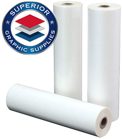 Superior Graphic Supplies PET Laminating Film Roll 27 X 500' - 1 Inch Core, 1.7 Mil / 0.0017 Inches Thick, Clear Gloss, 1 Roll Pack