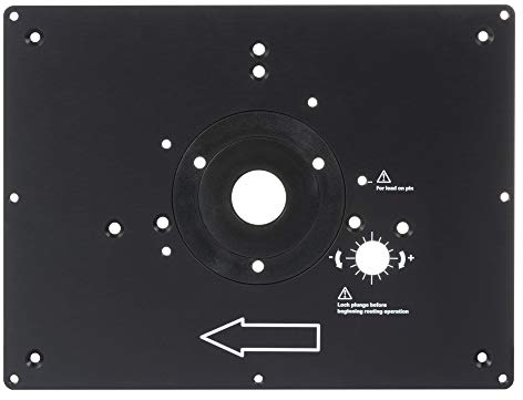 Trend Plaque d'insertion de table de toupie, alliage d'aluminium, compatibilité utilisateur, trous pré-percés, ajustement personnalisable, RTI/PLATE/A