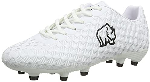 Rhino Unisex Rapide Boot Football Shoe, White, 7 UK Men/ 6 UK Women