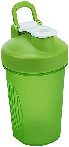 Protein Shaker Flasche Sport Trinkflasche für Proteinshake, 400 ml auslaufsicher, Wasserflasche Eiweiß Shaker BPA-frei Gym Fitness Workout Becher, Type A