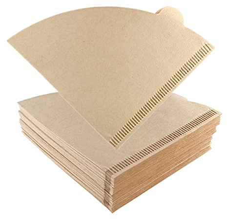 ZHIYE 100PCS Coffee Filter Papers, Disposable Coffee Filters, Unbleached Cone Filter Papers Size 02 for Coffee Dripper & Pour Over Coffee Maker, 1-4 Cups