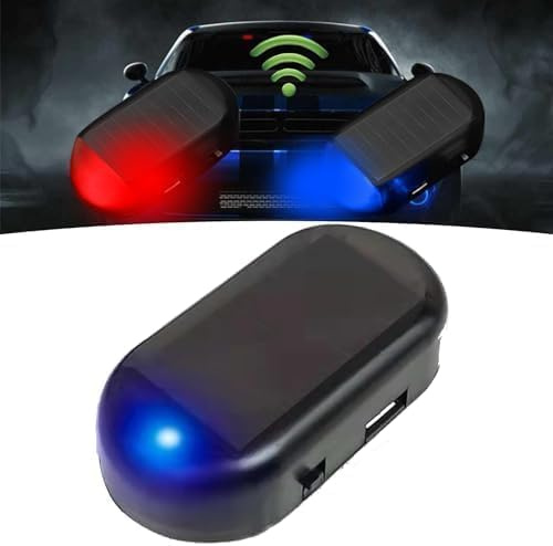 Aexzr Car Stealth Jammer,The Car Stealth Jammer Unveiled,The Car Stealth Jammer,Car Stealth Jammer,Car Jammer,Car Stealth,Solar Power Car Alarm Light (Blue)