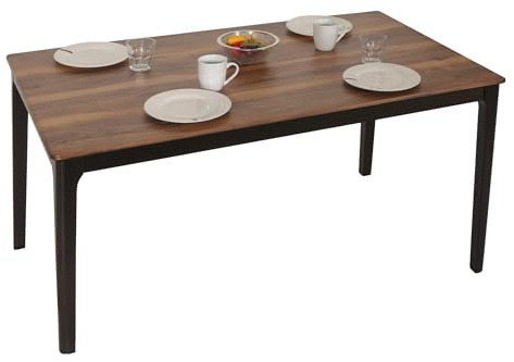 Mendler Esszimmertisch HWC-M55, Tisch Esstisch, Massiv-Holz HDF Laminat Melamin 135x80cm, Sheesham Holz-Optik, dunkle Beine