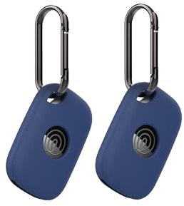2pack Protective Case For Tile Life 360 Pro 2024 Anti-Loss Tracker Silicone Keychain- Durable and Stylish Cover,Waterproof,Anti-fall,Blue