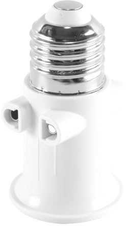 Durlo Glödlampsadapter Sockel E27 Sockel till 2-stifts EU Adapter Smart Glödlampsadapter Sockel AC100-240V 4A