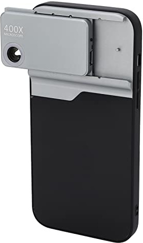 Ejoyous Objectif de Microscope 400x, Conception Tout Compris, Opération Simple, Installation de Type Goulotte, Objectif de Microscope de Téléphone HD pour 14 Pro