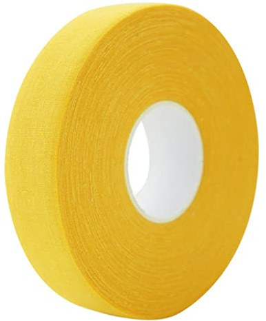 Roll självhäftande ishockeytejp bomullstyg pinne handtag grepp wrap gul