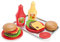 Dantoy Burger Play Food Set mit Tablett – Rollenspielspielzeug für Kinder mit 17 Teilen – Essen Rollenspielset für Kinder – Rollenspiel – Hergestellt in Dänemark