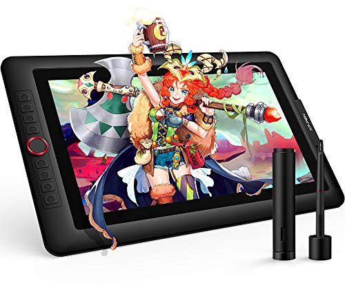 XP-PEN Artist 15.6 Pro Grafikmonitor 15,6 Zoll HD IPS Stift-Display Stift mit Kippfunktion Grafiktablett mit 8 Schnelltasten Stift-Dispaly Ideal für Home Office & E-Learning, Fotobearbeitung