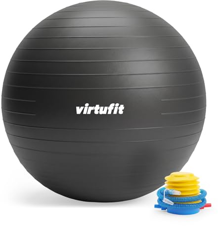 VirtuFit Anti-Burst Ballon de Fitness Pro 45 cm a 85 cm (75 cm)