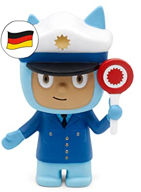tonies Hörfigur für Toniebox, Kreativ Polizist, zum Selbstbespielen, 90 Minuten Speicher für eigene Aufnahmen, Musik oder Gute-Nacht-Geschichten, geeignet für Kinder ab 3 Jahren