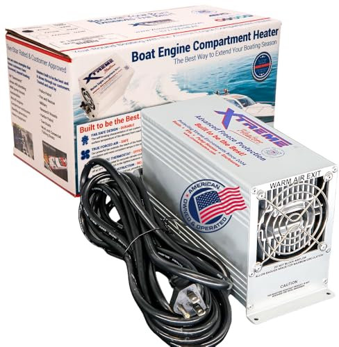 Xtreme Heaters - Calentador de sentina mediano de 600 W, para barcos de hasta 28 pies, calentador de barco marino, calentador de cabina de barco, calentador de casa de pozo, calentador de invernadero,