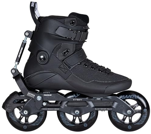 Powerslide Inline Skate Swell Triple Black Syncro 110 Black, per fitness e maratona, per uomo e donna