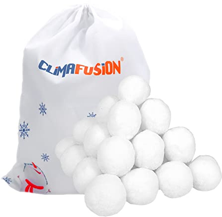 20 Pack Jumbo Snowballs for Kids, 3 Inch Soft Artificial Snow Balls