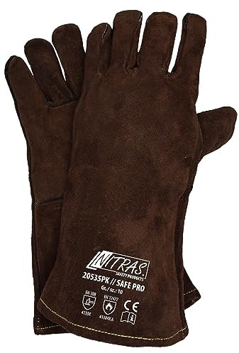 SAFE PRO Schweißerhandschuhe aus Spaltleder | 12 Paar