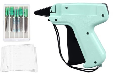 Etikettierpistole für Kleidung, 5 Nadeln & 1000 Stück Widerhaken, Standard-Einzelhandel Preisschildbefestigungspistole Kit, Preisschildpistole für Laden-Lager-Konsignation
