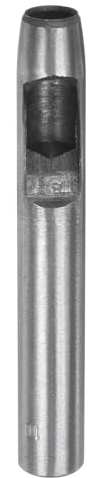 QUARKZMAN Punzone Cavo per Pelle 10mm Strumento Perforazione Fori Rotondi Cintura Acciaio al Carbonio Punzone Singolo per Tagliare Cinturini Orologio Artigianato Pelle Gomma Carta Tessuto