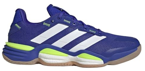 adidas Herren Stabil 16 Indoor Shoes Sportliche Schuhe, Lucid Blue/Cloud White/Lucid Lemon, 44 2/3 EU
