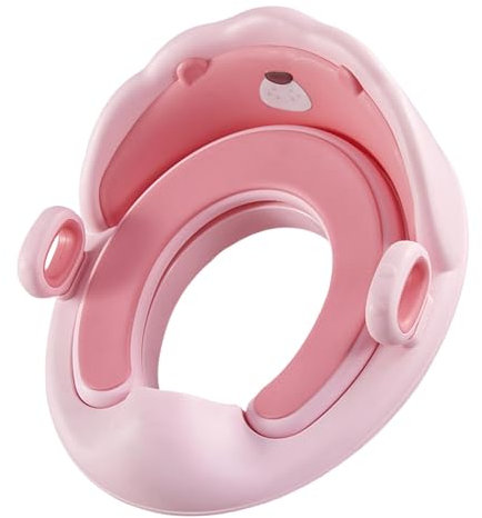 Veeteah Toiletten-Trainingssitz, Kinder-Toilettensitz,Töpfchen-Toilettensitz mit Griffen - Rutschfester, sicherer Töpfchensitz mit Urinschutz, Toilettentrainer für runde und ovale Toiletten