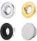 4 Pcs Sink Overflow Caps Seal Caps, Brass Basin Trim Rings, Wash Hand Basins Overflow Ring Set, Basin Overflow Cover, Chrome Plating Round Overflow Hole for Bathroom Kitchen